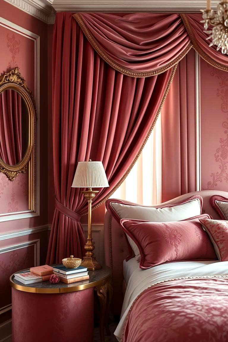Luxurious Dusty Rose Textiles - 24 Dusty Rose Bedroom Ideas