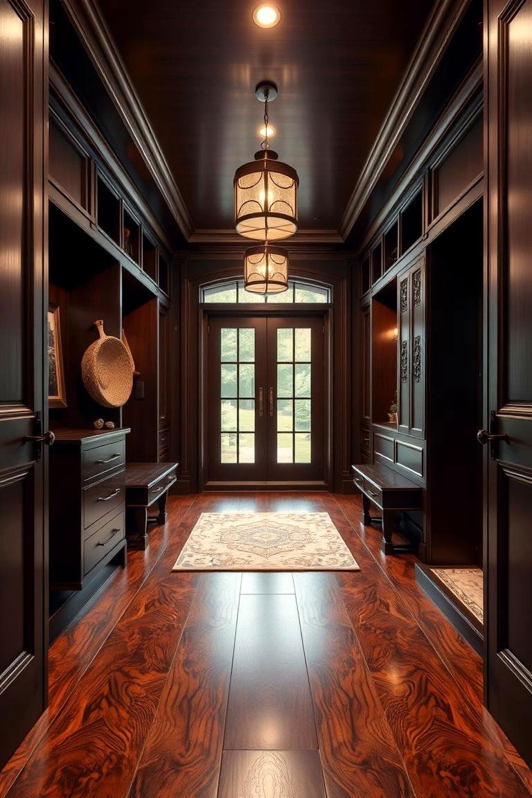 Luxurious Exotic Wood Flooring - 24 Mudroom Floor Ideas
