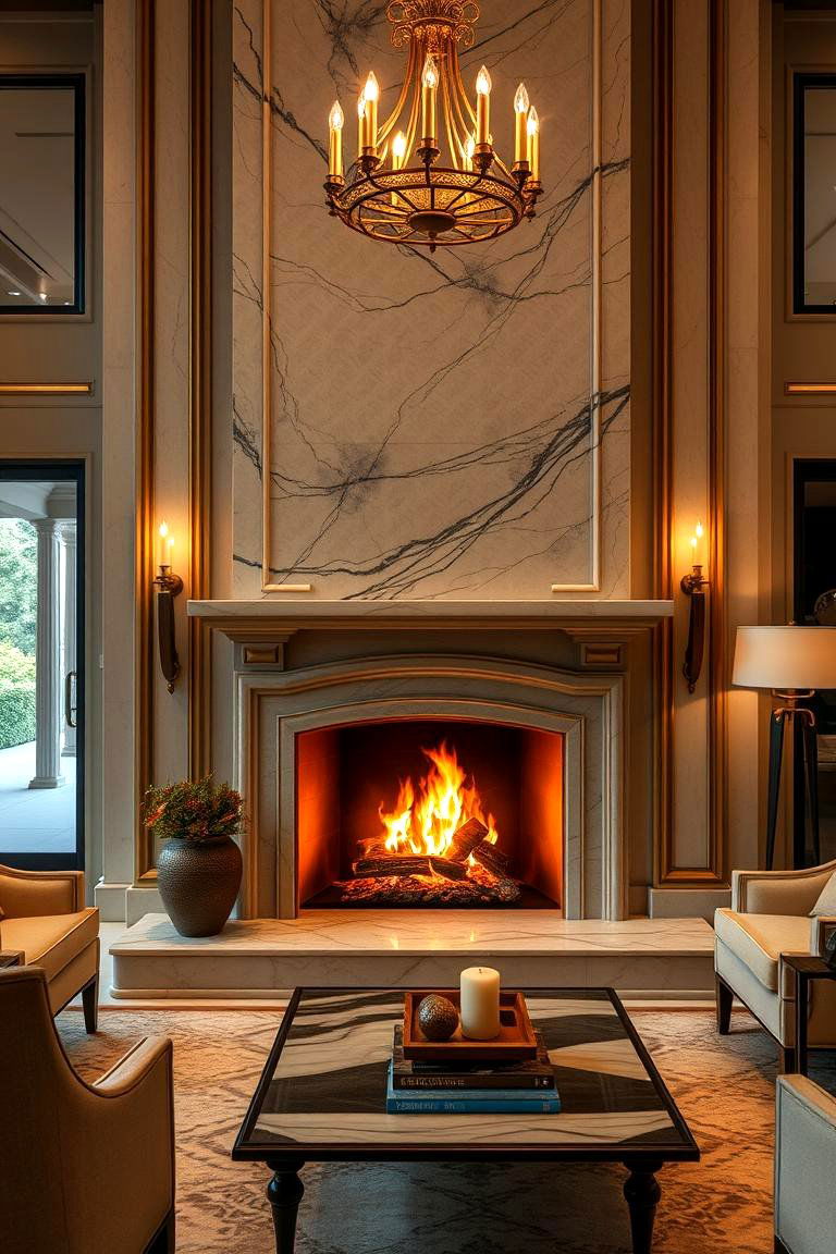 Luxurious High End Hearth - 24 Fireplace Hearth Ideas