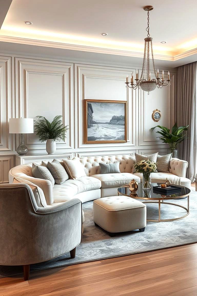 Luxurious Neutrals - 24 Cream Couch Living Room Ideas