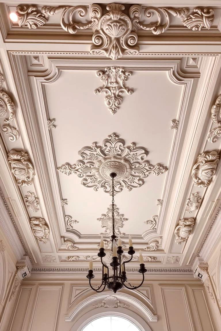 Luxurious Ornate Tray Ceiling - 24 tray ceiling ideas