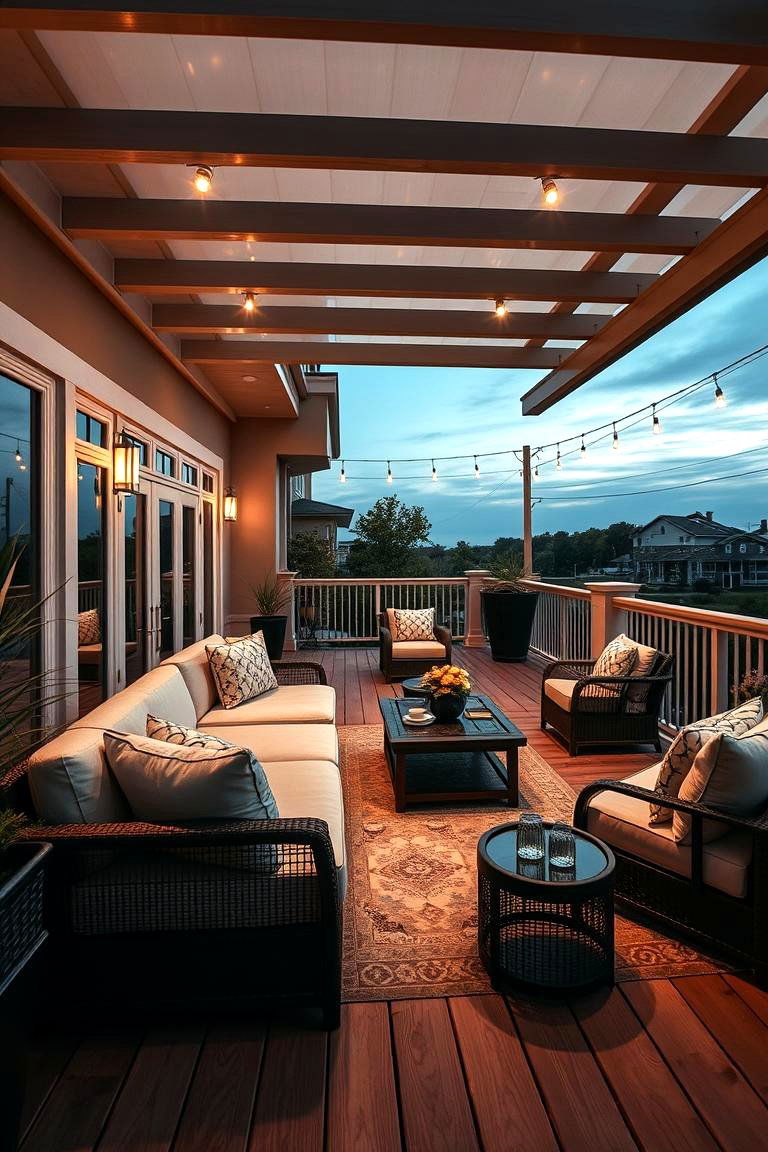 Luxurious Outdoor Living Room - 24 Patio Deck Ideas