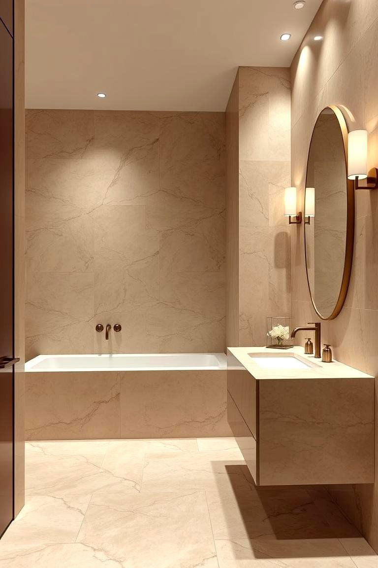Luxurious Simplicity - 24 Travertine Tile Bathroom Ideas