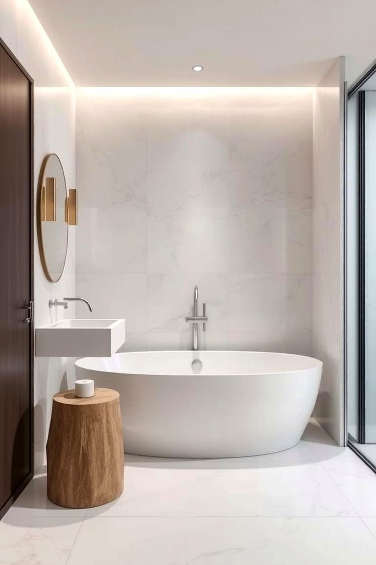 Luxurious Simplicity - 24 Pebble Tile Bathroom Ideas