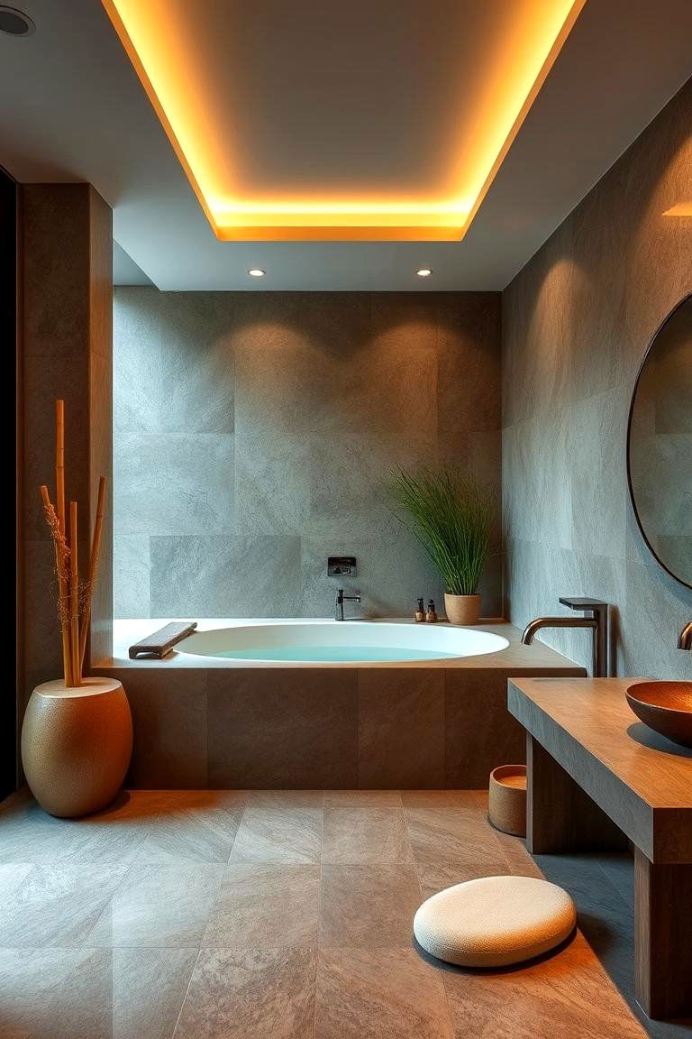 Luxurious Spa Inspired Bathroom - 24 Eclectic Bathroom Ideas