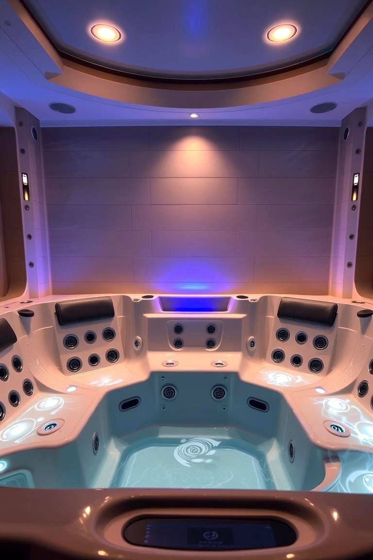 Luxurious Spa Inspired Hot Tub - 24 Sunken Hot Tub Ideas