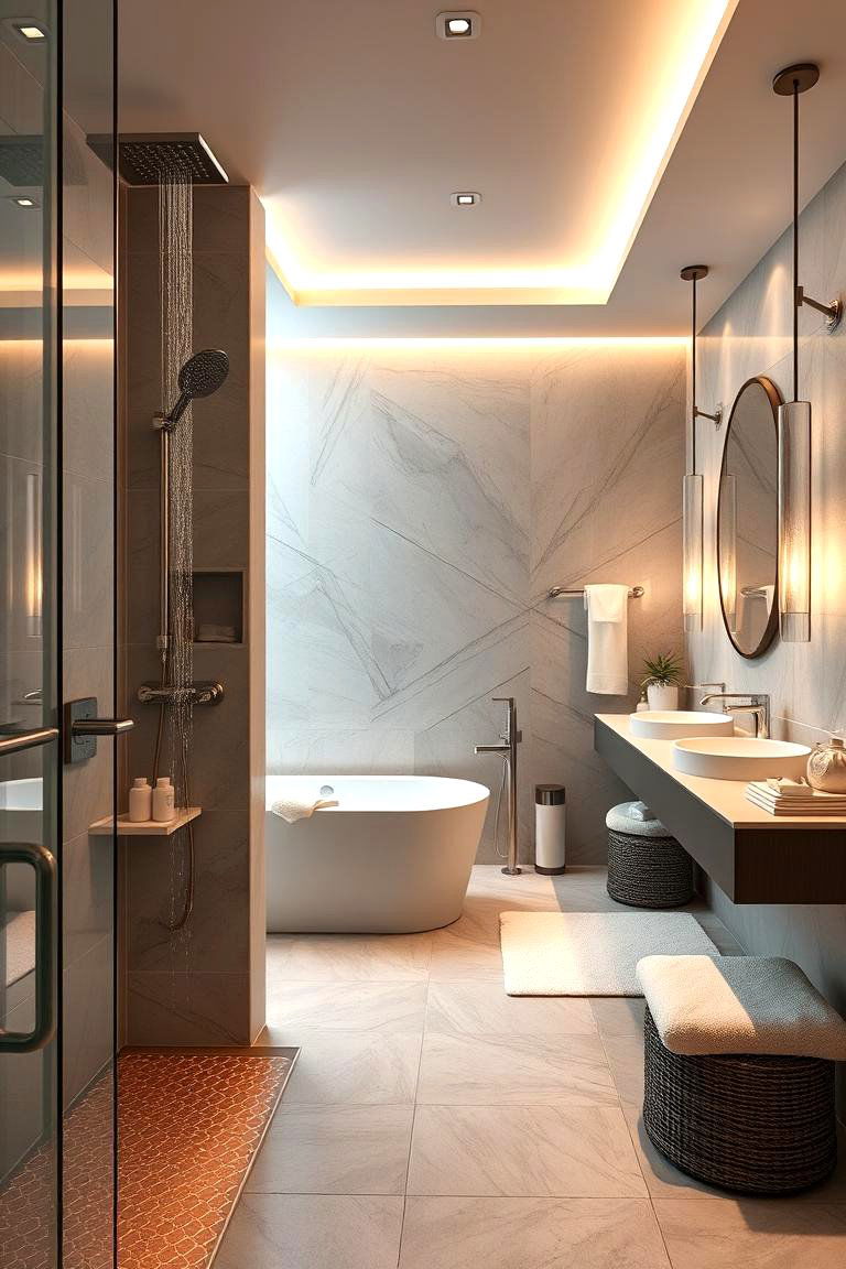 Luxurious Spa Inspired Touches - 24 Office Bathroom Ideas