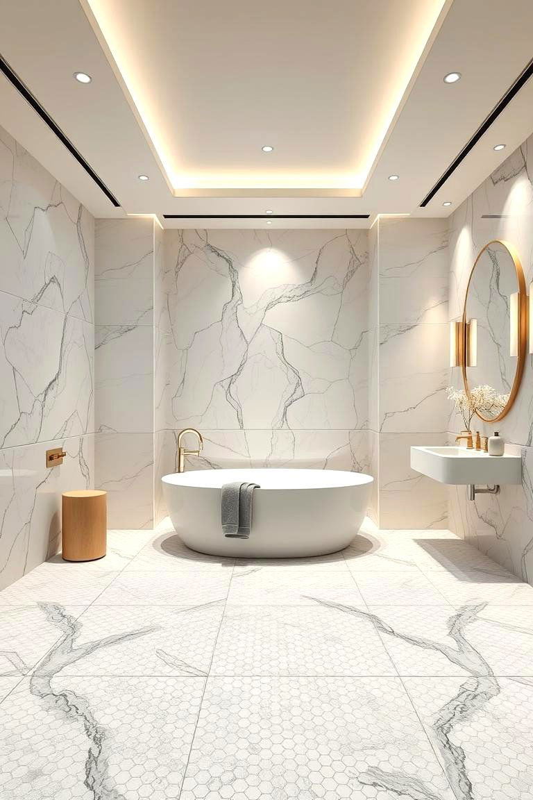 Luxurious Spa Retreat - 24 Bathrooms With Hexagon Tile Floors