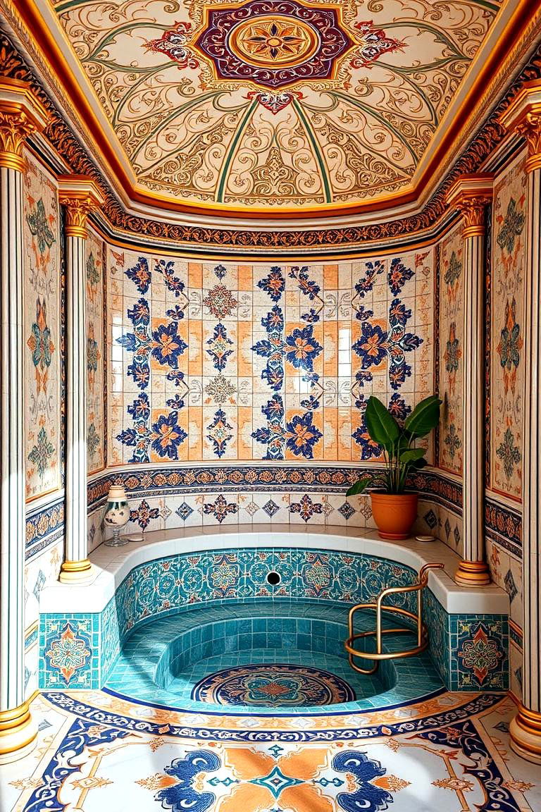 Luxurious Tiled Spa Cabin - 24 Hot Tub Enclosure Ideas