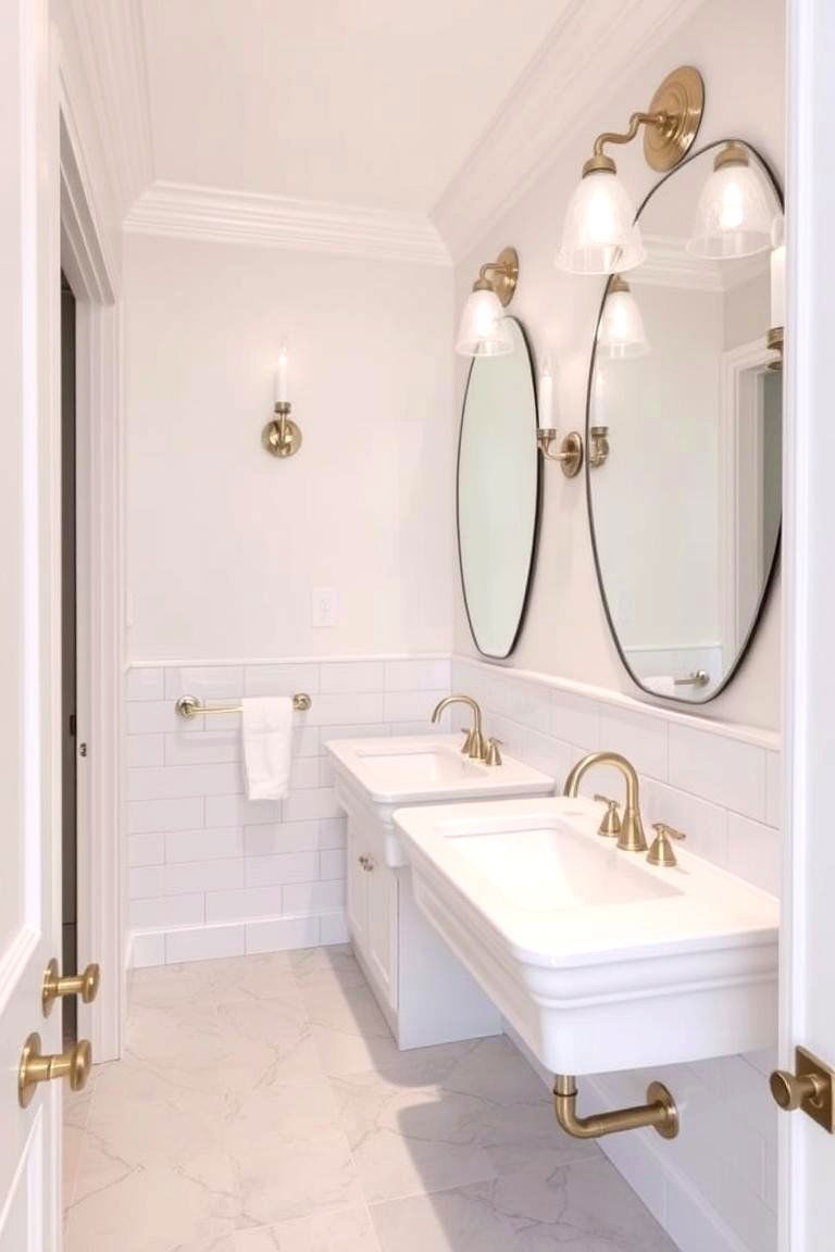 Luxurious Touches on a Budget - 24 Hallway Bathroom Ideas