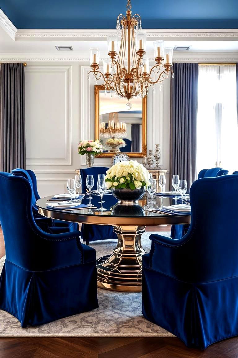 Luxurious Velvet Dining Chairs - 24 Formal Dining Room Ideas