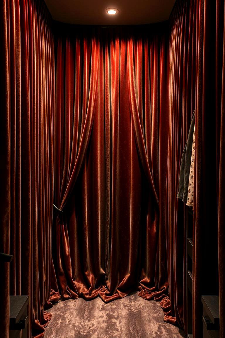 Luxurious Velvet Touch - 24 closet curtain ideas