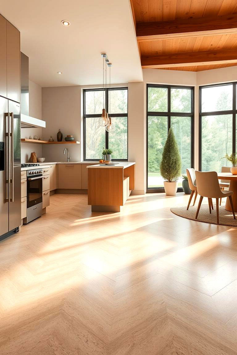 Luxurious and Comfortable Heated Flooring - 24 Kitchen Flooring Ideas