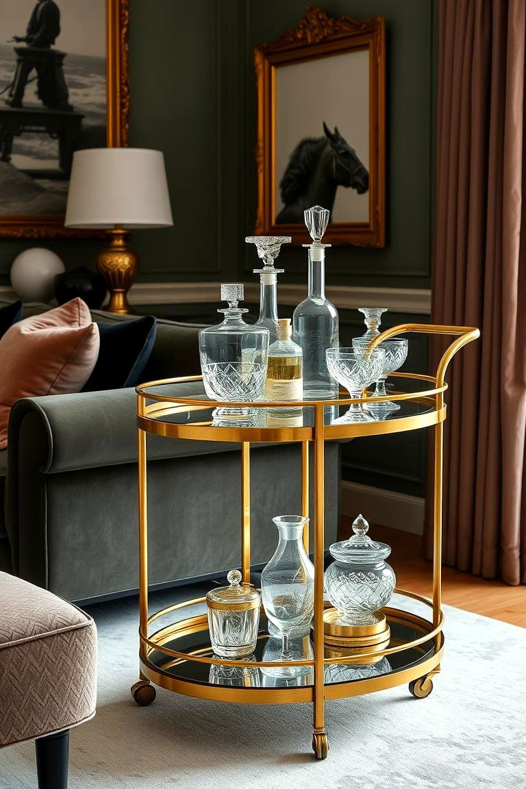 Luxury Bar Area for Sophisticated Socializing - 24 Luxury Living Room Ideas