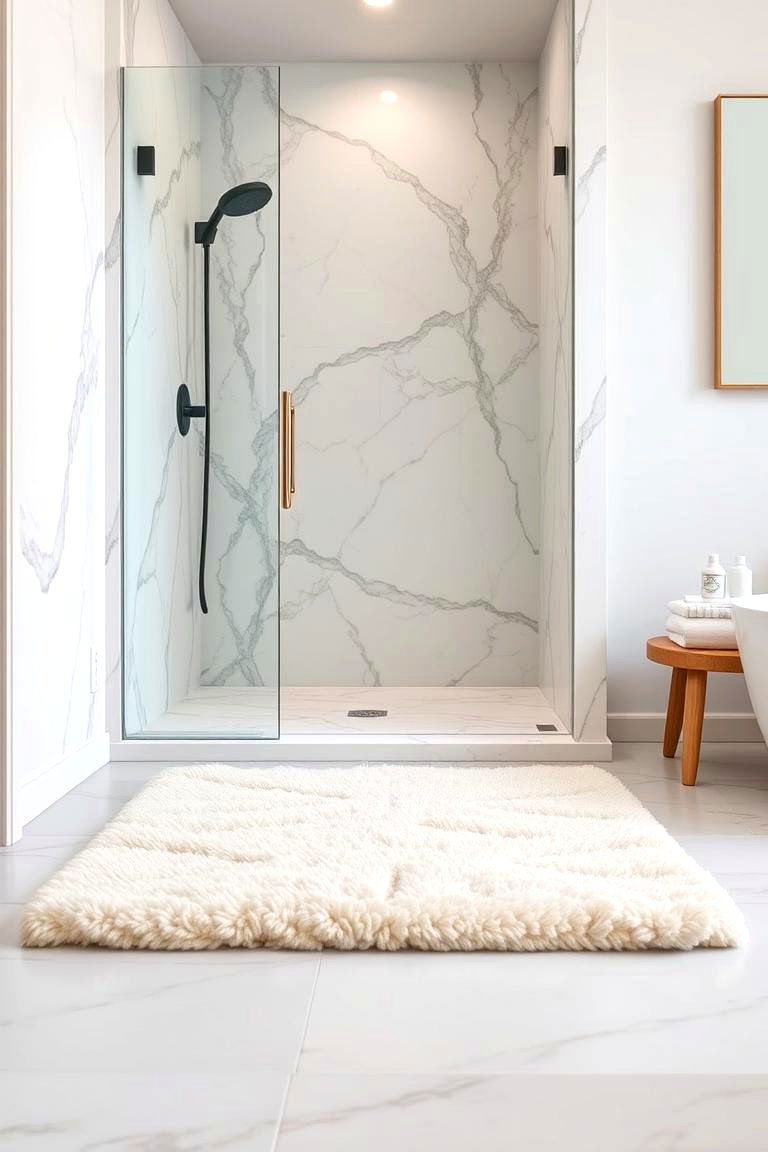 Luxury Cotton Bath Mats for a Spa Like Experience - 24 Bathroom Rug Ideas