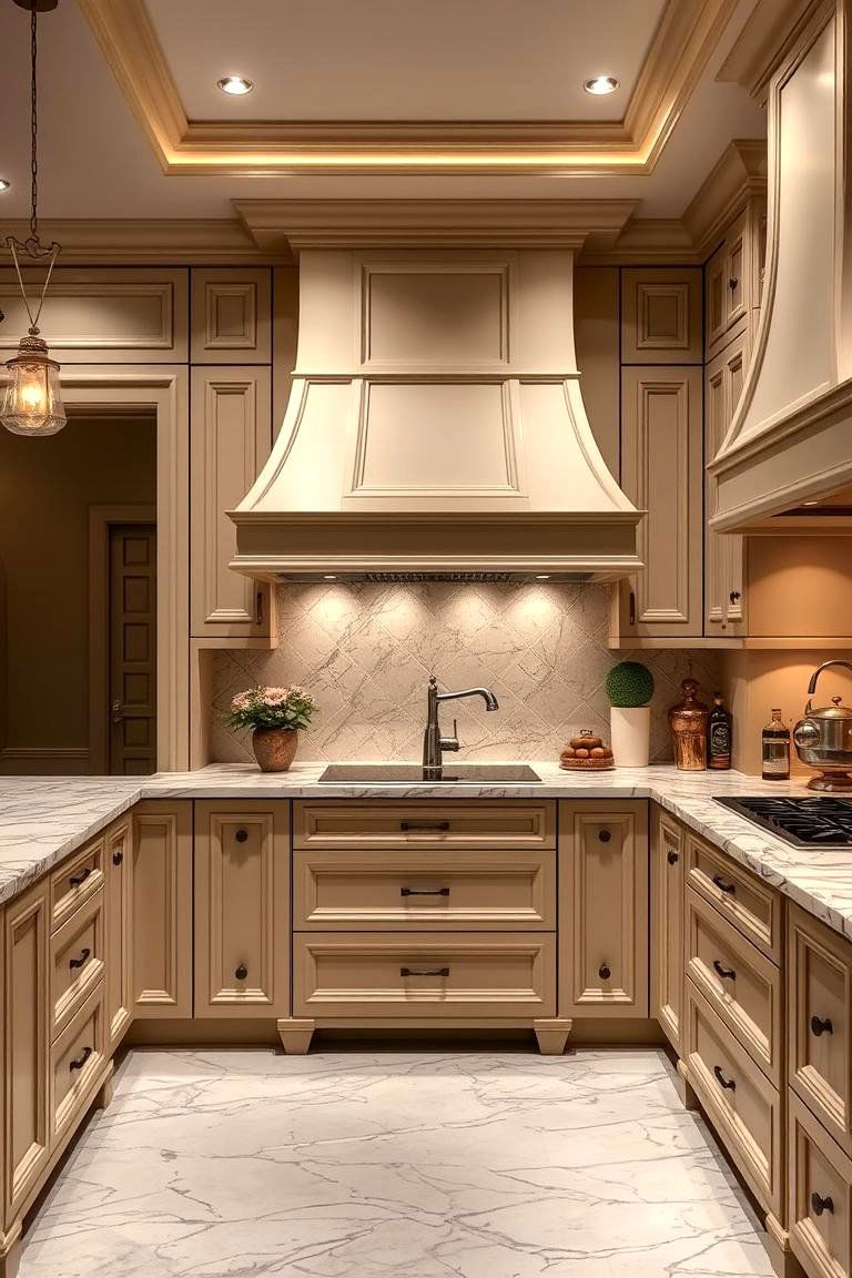 Luxury Finish - 24 Kitchens With Beige Kitchen Cabinets