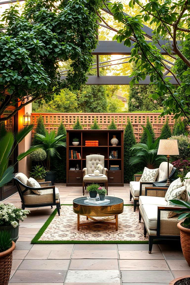 Luxury Garden Office with Outdoor Patio - 24 Garden Office Ideas