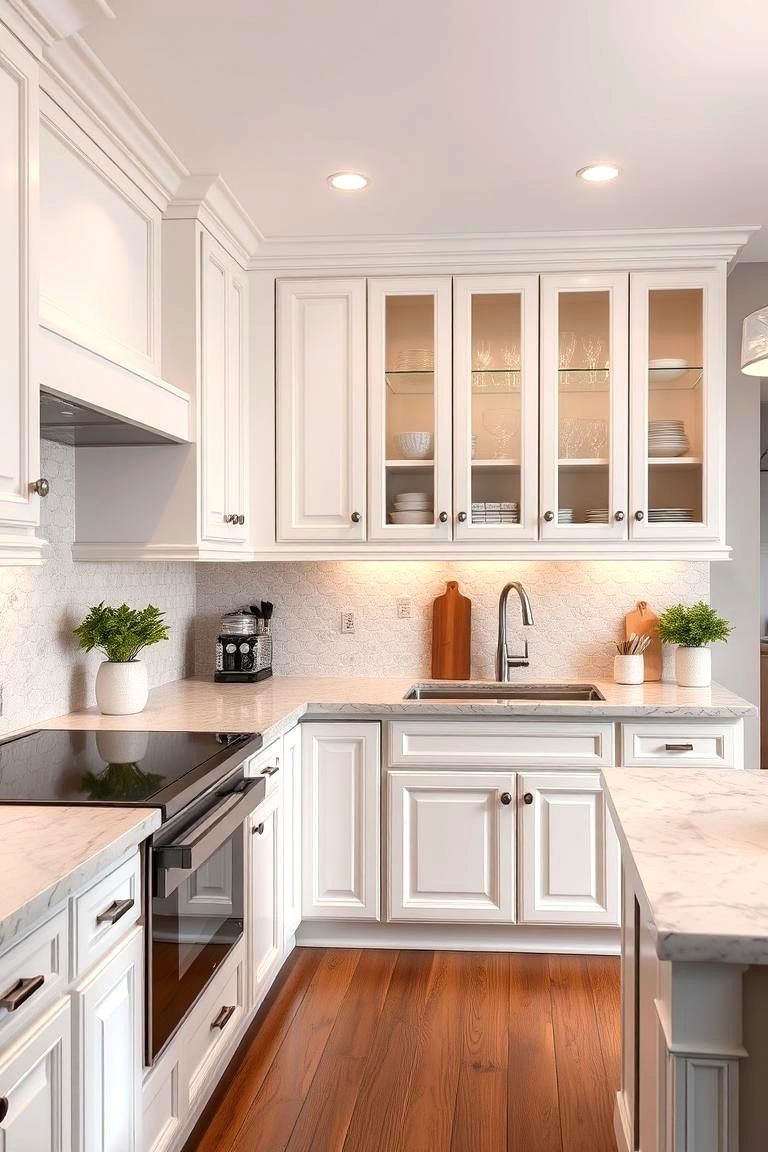 Luxury Meets Function Off white Kitchen Cabinets - 24 Off-white Kitchen Cabinets