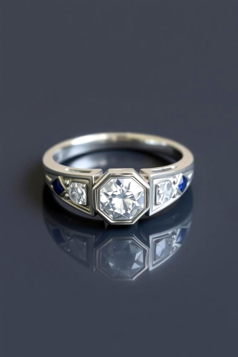 Luxury Metallic Wedding Rings - 24 Art Deco Wedding Ideas