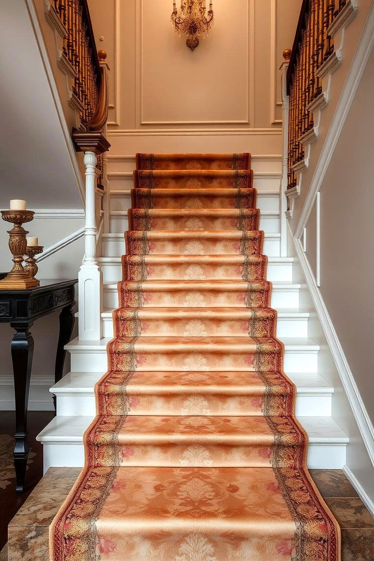 Luxury Silk Runner - 24 Stair Runner Ideas