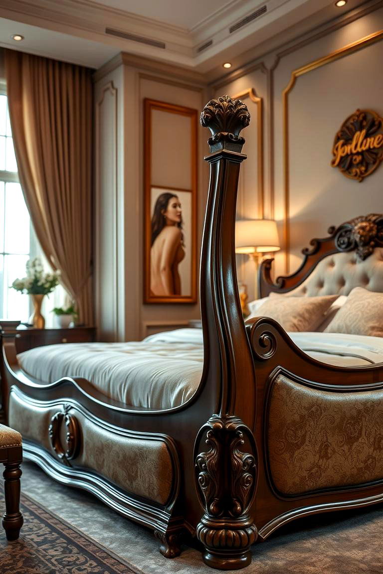 Luxury Sleigh Bed - 24 Unique Bed Design Ideas