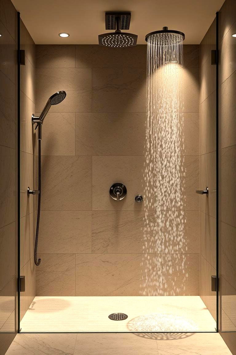 Luxury Spa Style Dual Shower - 24 Double Shower Ideas