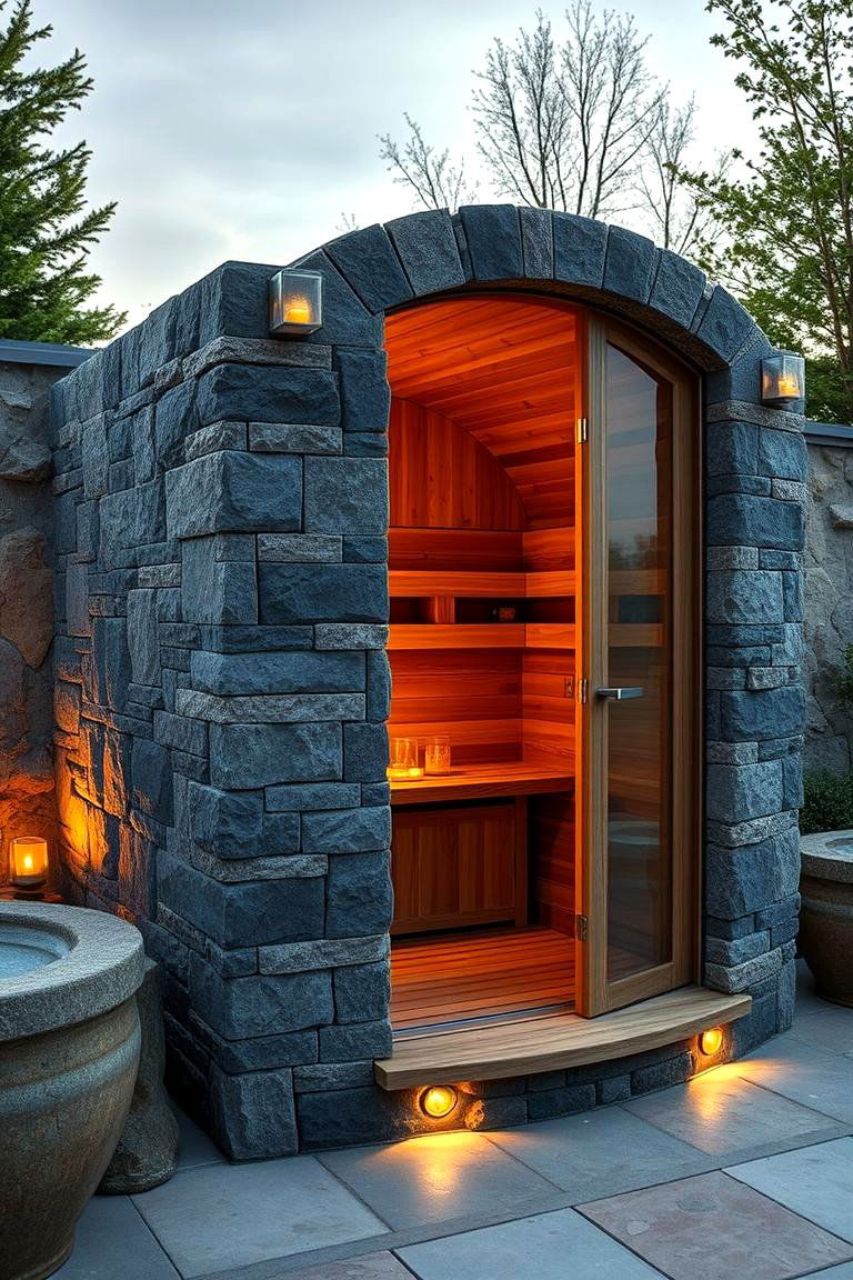 Luxury Spa Style Outdoor Sauna - 24 Outdoor Sauna Ideas