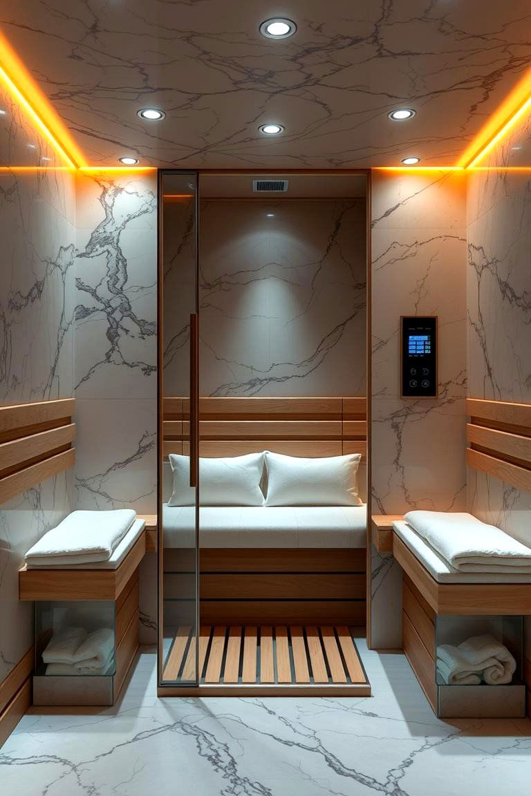 Luxury Steam Sauna Experience - 24 Sauna Room Design Ideas