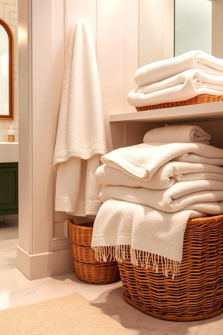 Luxury Towels and Linens - 24 Aesthetic Bathroom Ideas