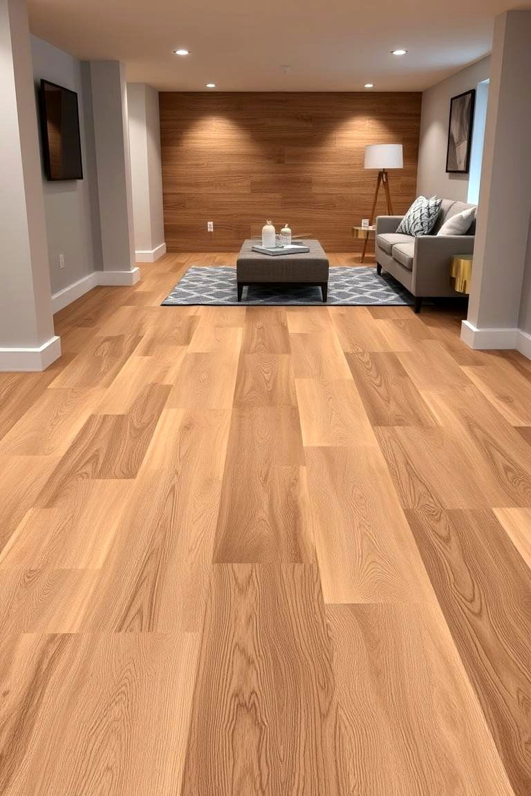 Luxury Vinyl Plank Flooring - 24 Basement Floor Ideas