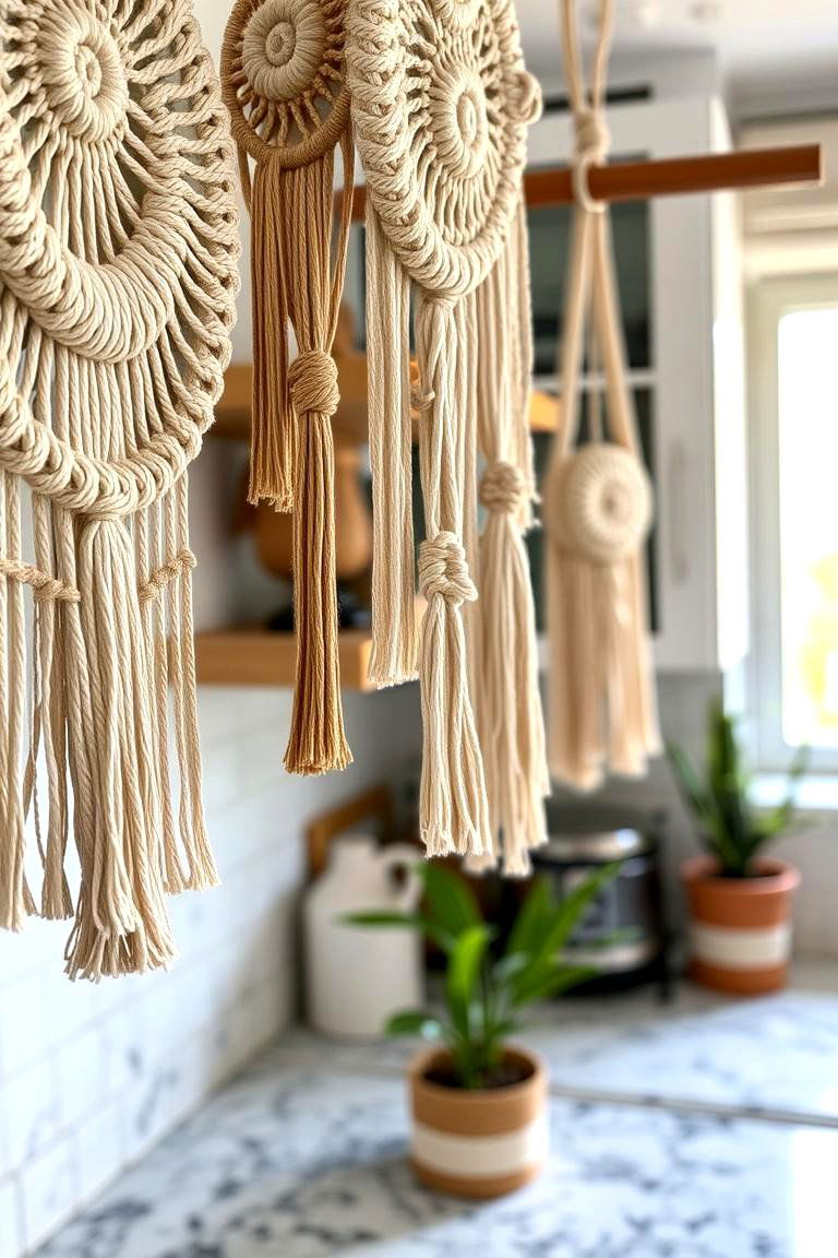 Macrame Decor - 24 Boho Kitchen Ideas