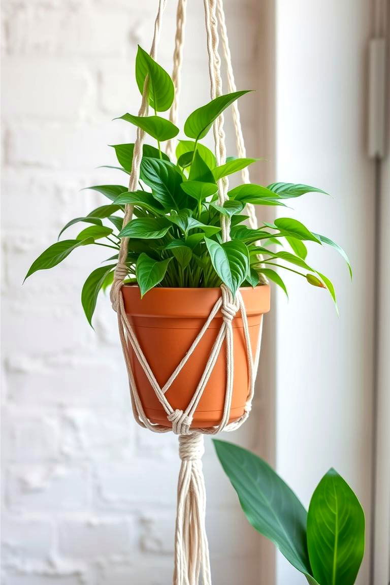 Macrame Plant Hangers - 24 Indoor Plant Wall Ideas
