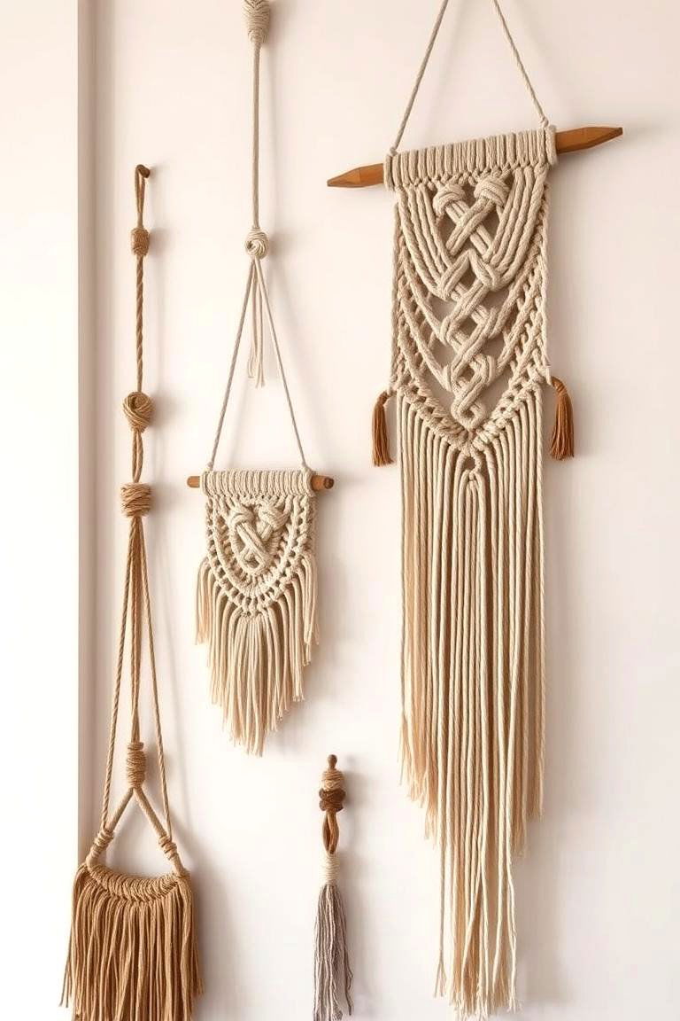 Macrame Wall Hangings and Accents - 24 Boho Farmhouse Decor Ideas