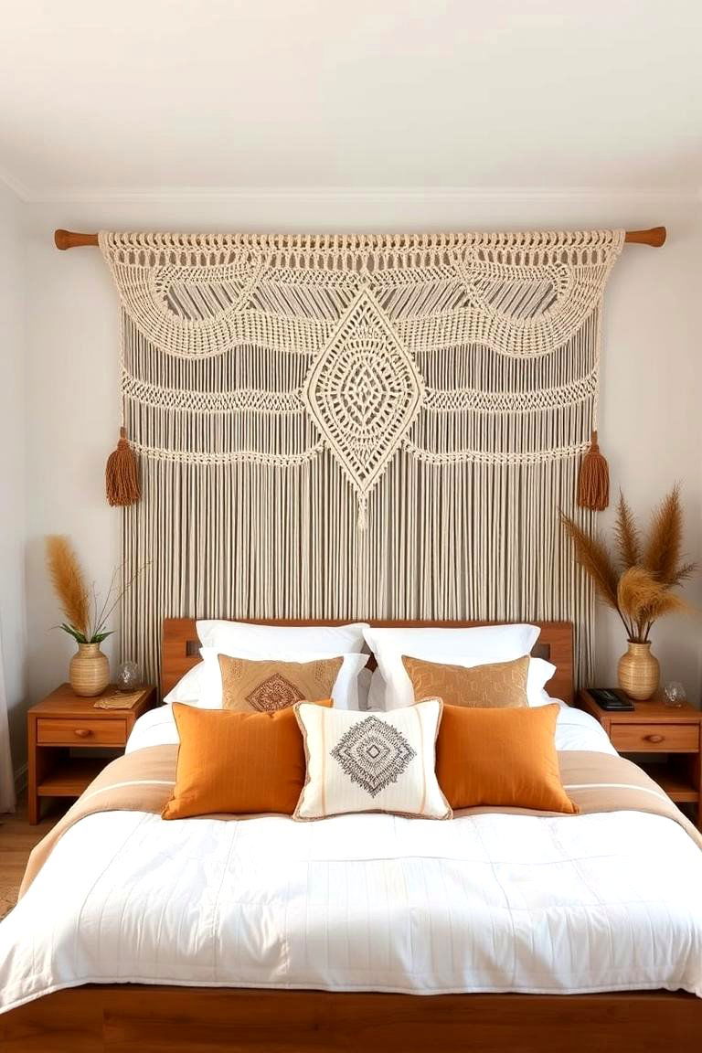 Macrame and Boho Accents - 24 70s Bedroom Decor Ideas