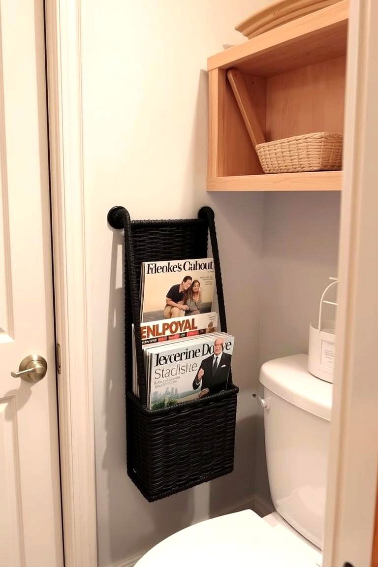 Magazine Rack Attachment - 24 Over Toilet Storage Ideas