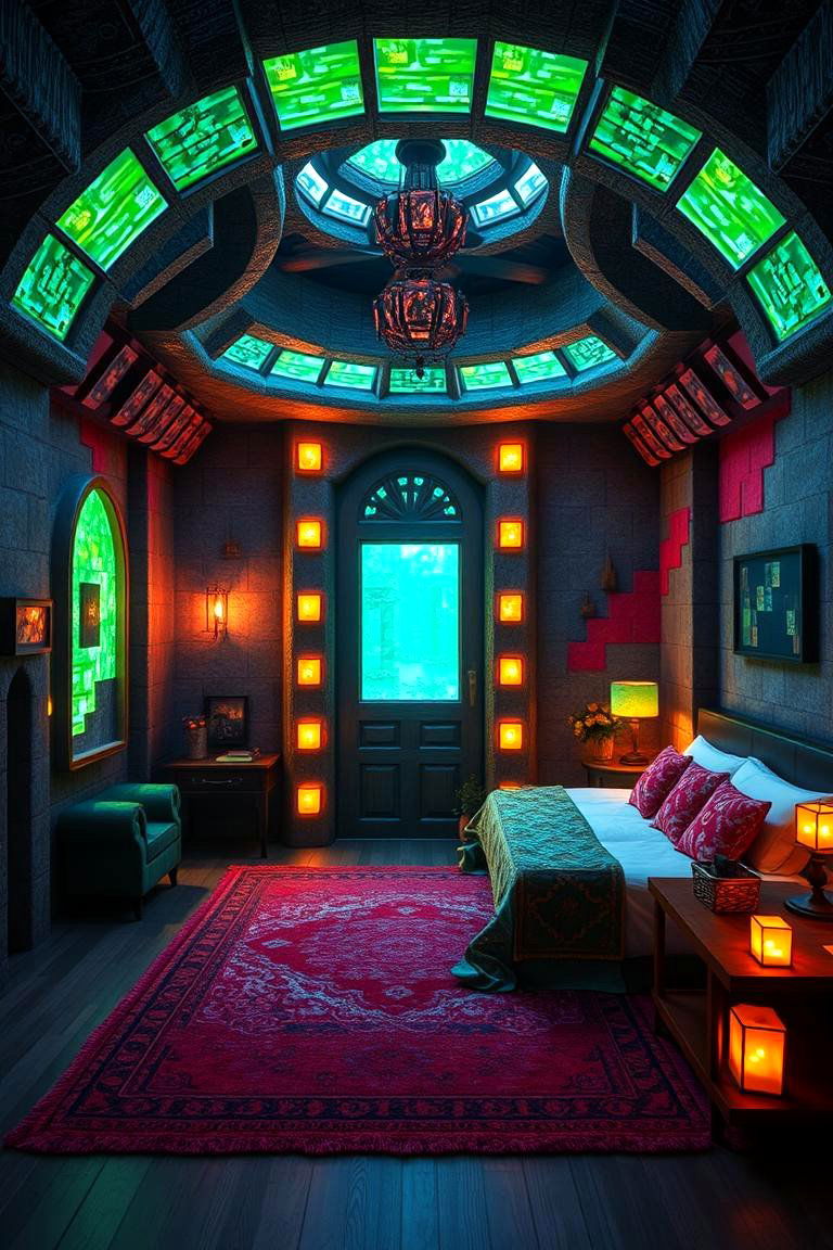 Magic Portal Suite - 24 Minecraft Themed Bedroom Ideas
