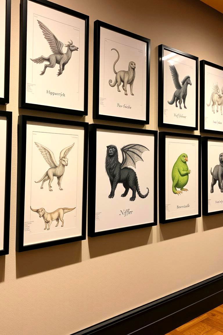 Magical Creature Illustrations - 24 Harry Potter Decor Ideas