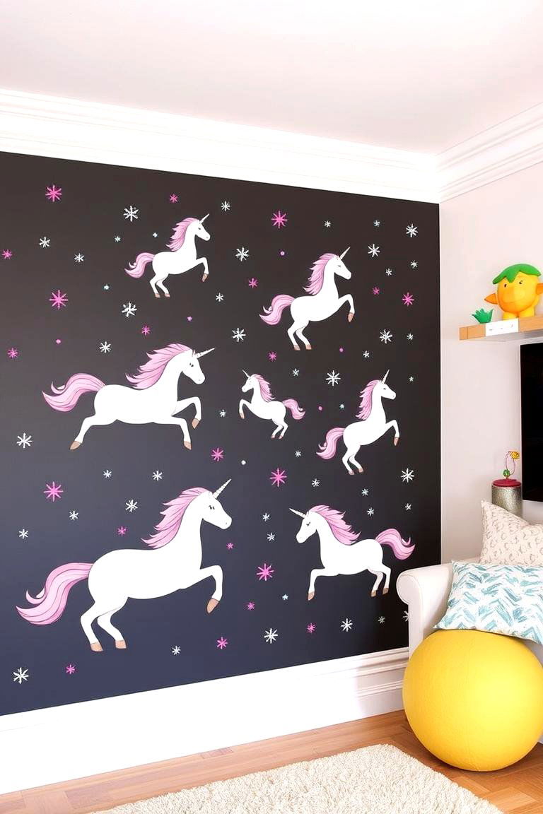 Magical Wall Decals - 24 Unicorn Bedroom Ideas