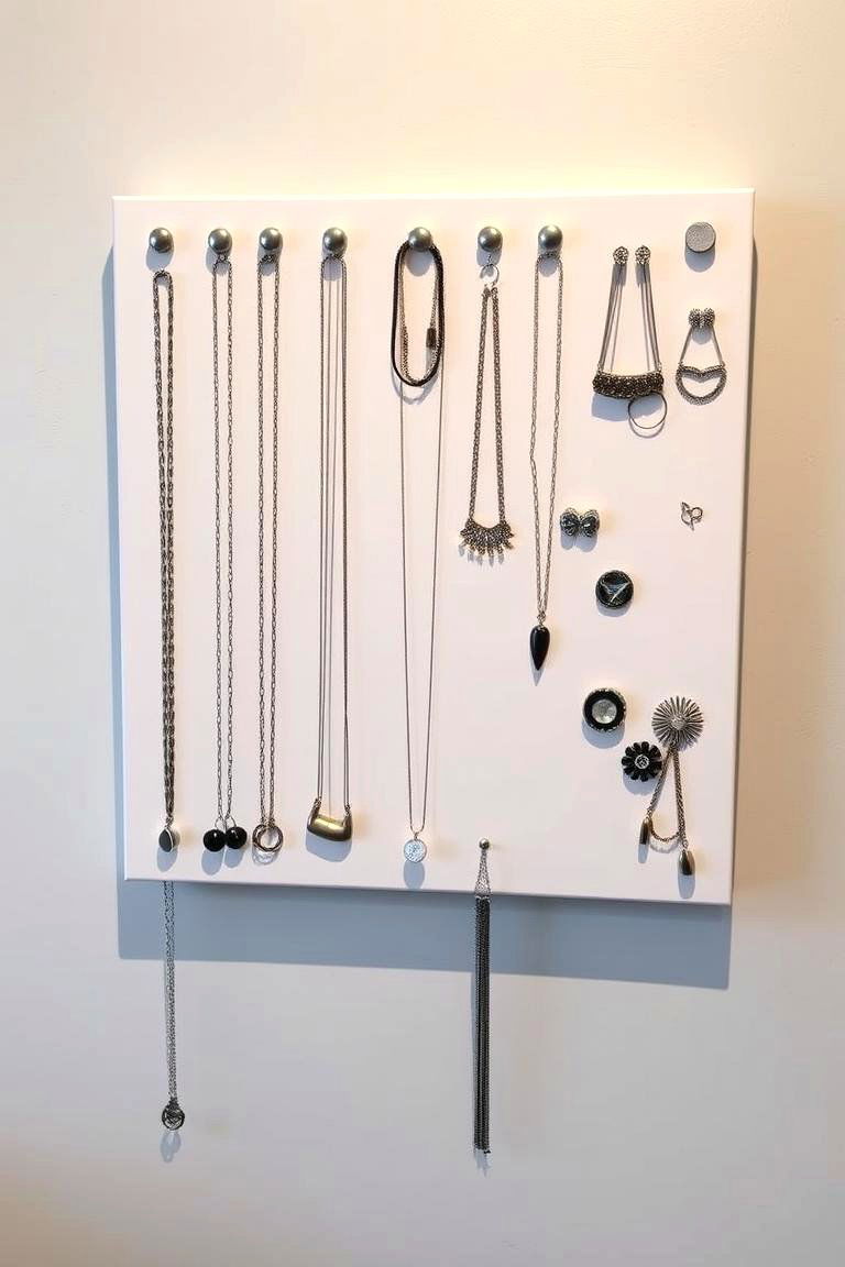 Magnetic Boards - 24 Jewelry Storage Ideas
