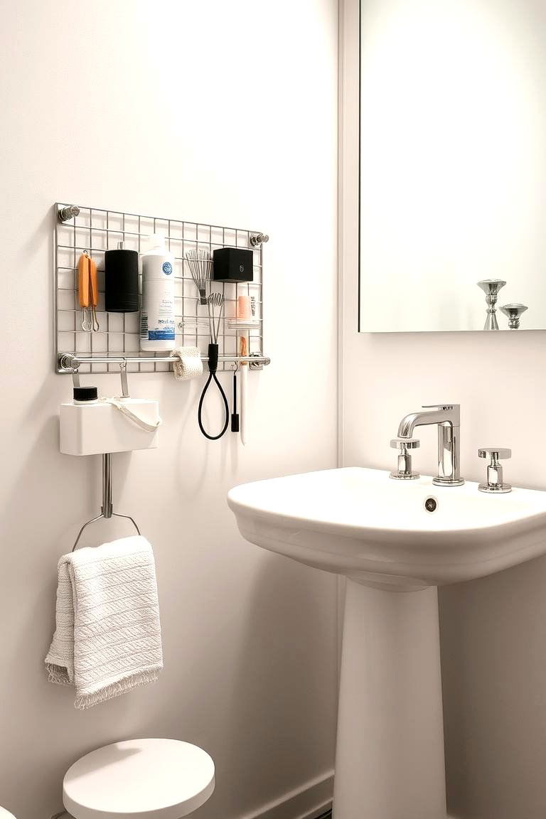 Magnetic Holders for Accessories - 24 Pedestal Sink Storage Ideas