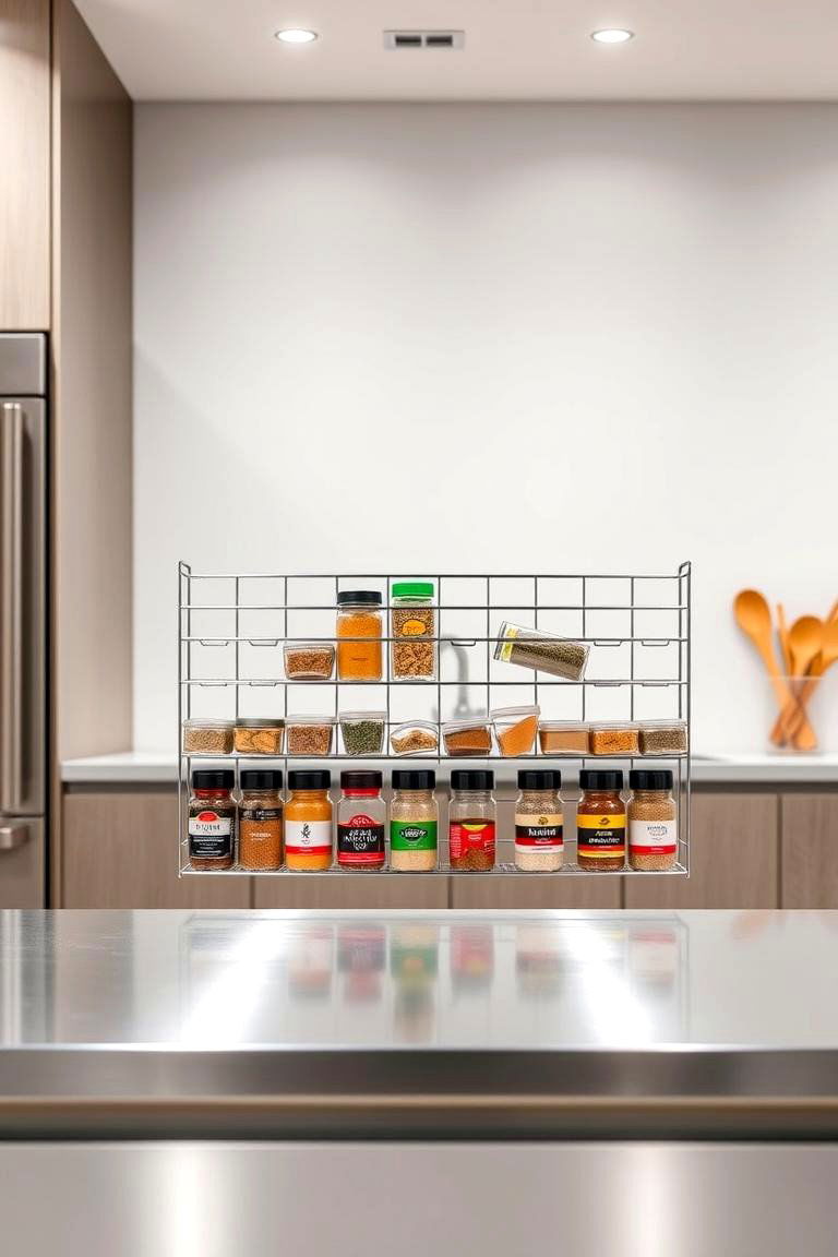 Magnetic Spice Rack - 24 Spice Rack Ideas
