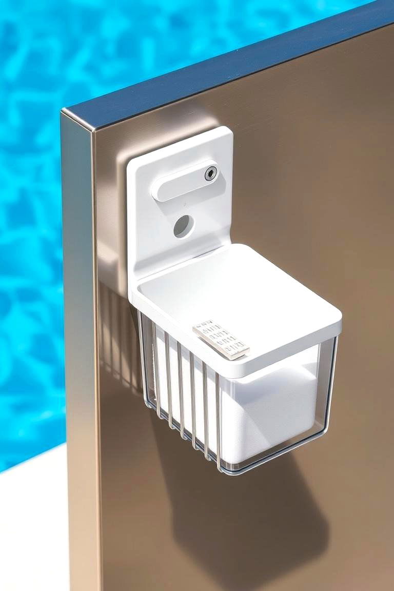 Magnetic Storage Solutions Near Pools - 24 Pool Storage Ideas