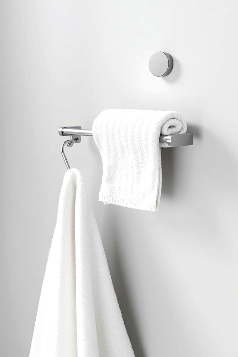 Magnetic Towel Rack - 24 Bathroom Towel Rack Ideas
