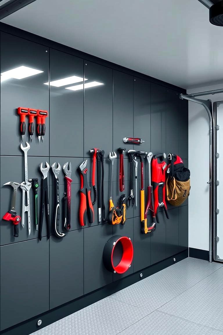 Magnetic Wall Marvel - 24 Garage Wall Ideas