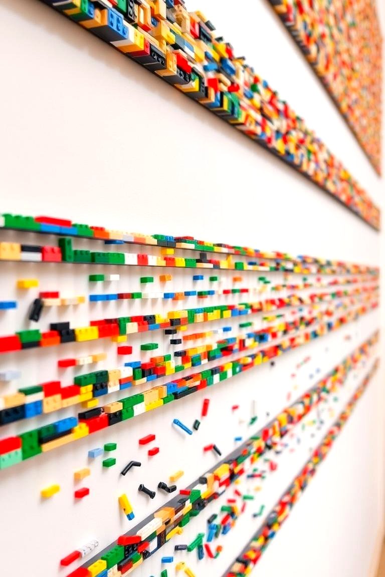 Magnetic Wall Strips for Small Pieces - 24 Lego Storage Ideas