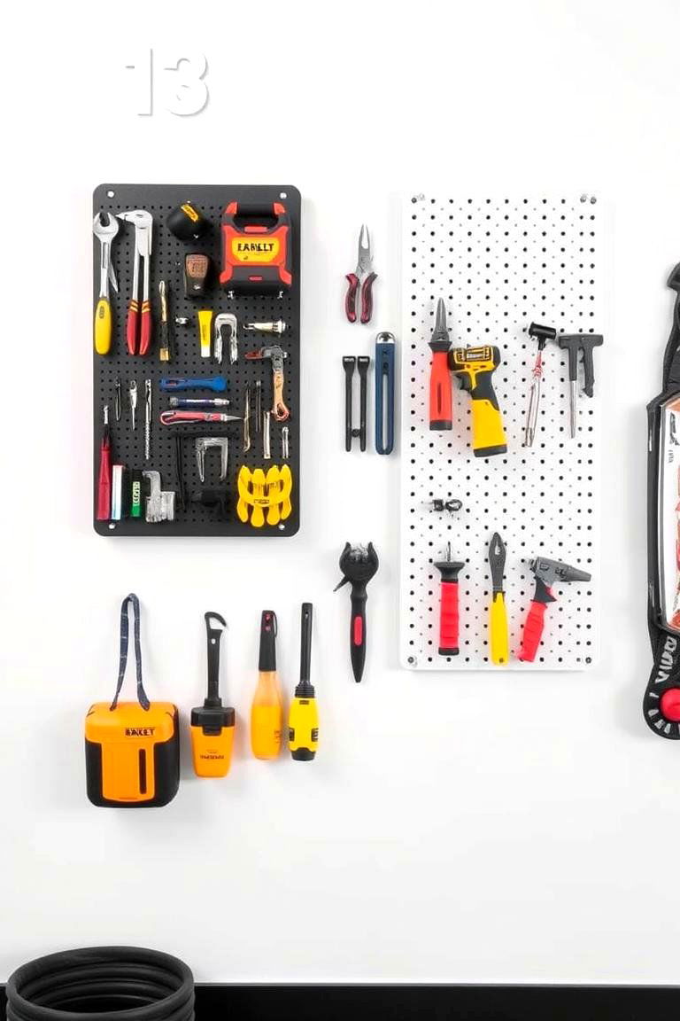 Magnetic and Pegboard Organizers - 24 Stackable Laundry Room Ideas