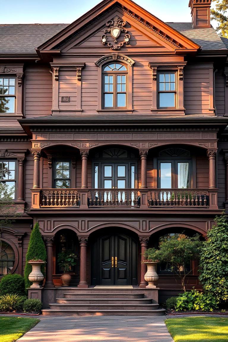 Mahogany Brown - 24 Brown Exterior House Colors