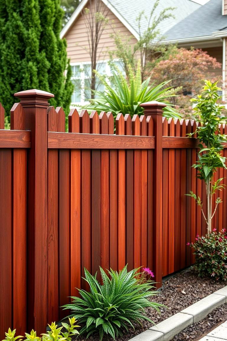 Mahogany Stain - 24 Fence Stain Colors