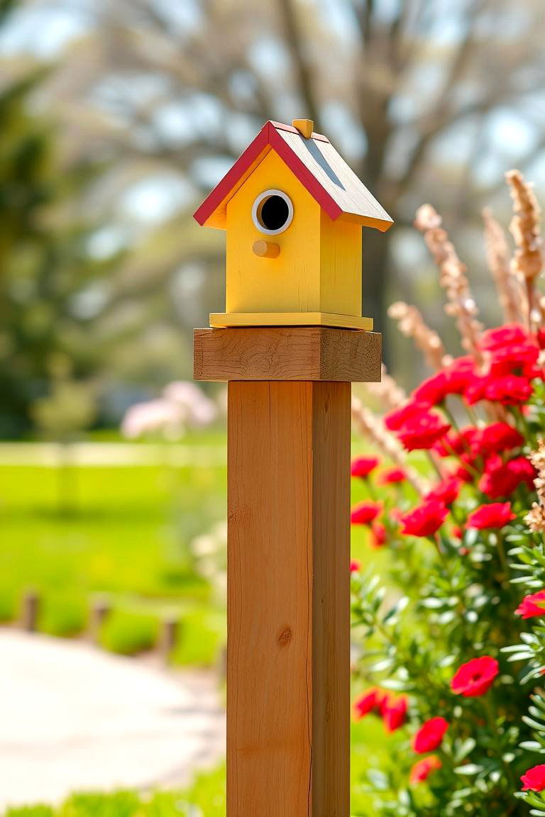 Mailbox Post with a Themed Topper - 24 Mailbox Post Ideas