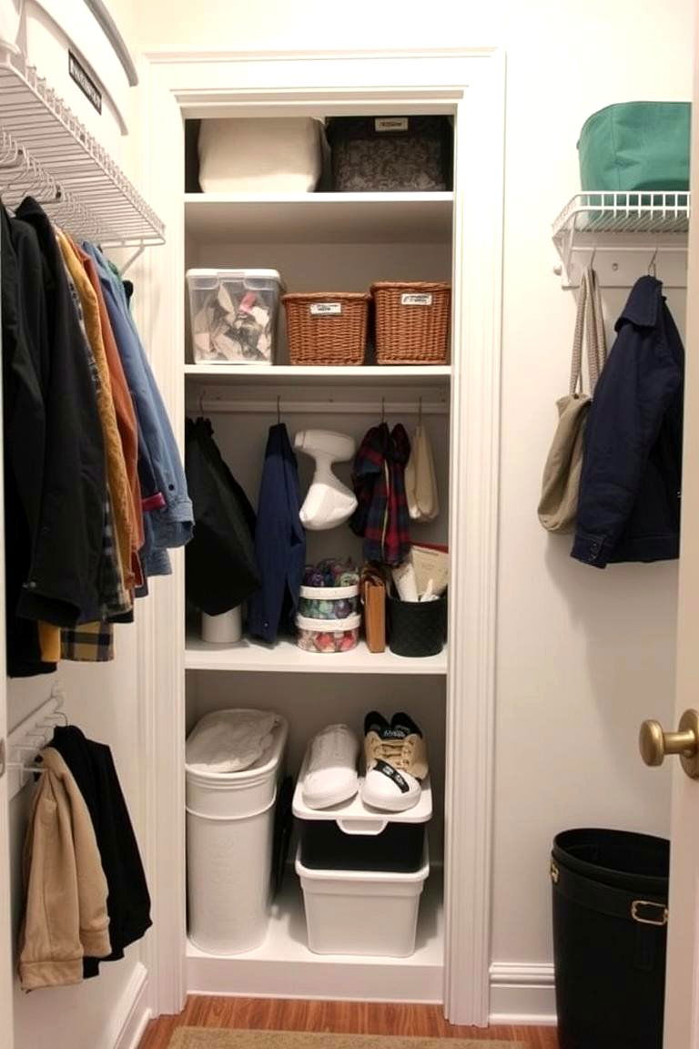 Maintain a Consistent Routine - 24 Hall Closet Organization Ideas